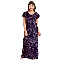 JVSP Women's 100% Cotton Printed Regular Maxi Maternity Wear Sleepwear Nightdresses ( Pack of 2 PCs.)-thumb3