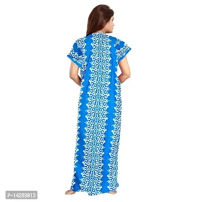 JVSP 100% Cotton Nighty for Women || Long Length Printed Nighty/Maxi/Night Gown/Night Dress/Nightwear Inner  Sleepwear for Women's (Combo Pack of 2)-thumb5