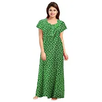 JVSP Women's 100% Cotton Printed Attractive Maxi Maternity Wear Comfort Nightdresses ( Combo Pack of 2 PCs.)-thumb1