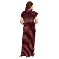 Stylish Embellished rich long Printed nightwear Combo Pack of 2-thumb4