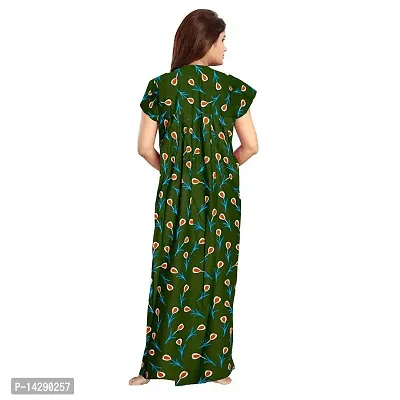 Mudrika Women's Full Length Cotton Nighty (Multicolour, Free Size) -Combo Pack of 2 Pieces-thumb5