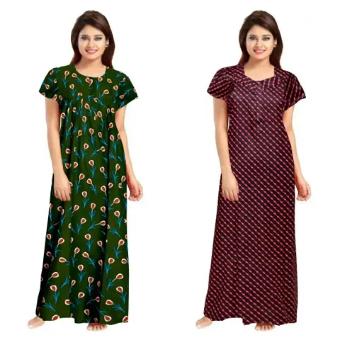 Stylish Printed Nightwear Combo Pack of 2