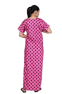 Women Printed Feeding Nighty For Maternity Wear In Amazing Colors And Best Fabric Pack Of 2-thumb2