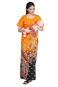 Women Printed Feeding Nighty For Maternity Wear In Amazing Colors And Best Fabric Pack Of 2-thumb3