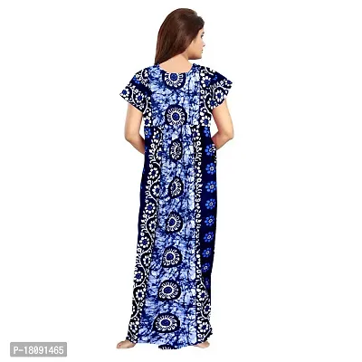 Stylish Embellished long Printed nighty Combo Pack of 2-thumb5