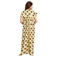 Elegant Multicoloured Cotton Printed Nighty For Women Combo Pack Of 2-thumb3