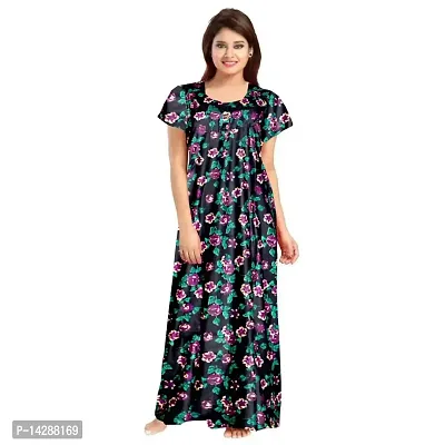 JVSP Women's 100% Cotton Printed Attractive Maxi Maternity Wear Comfort Nightdresses ( Combo Pack of 2 PCs.)-thumb2
