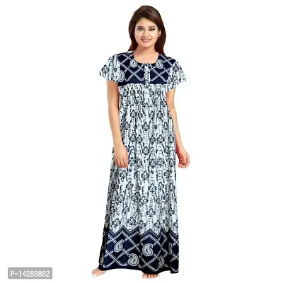 JVSP Women's 100% Cotton Printed Regular Maxi Maternity Wear Sleepwear Nightdresses ( Pack of 2 PCs.)-thumb4