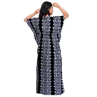 JVSP Women's Fashion Cotton Printed Full Length Maxi Night Gown Maternity Wear Kaftan Maxi Nighty (Combo Pack of 2)-thumb2