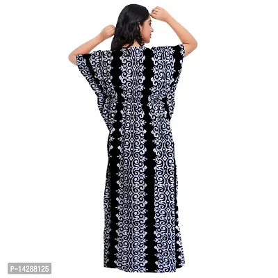 JVSP Women's Fashion Cotton Printed Full Length Maxi Night Gown Maternity Wear Kaftan Maxi Nighty (Combo Pack of 2)-thumb3