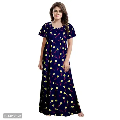 JVSP Women's Pure Cotton Printed Attractive Maxi Maternity Wear Comfortable Nightdresses ( Combo Pack of 2 PCs.)-thumb4