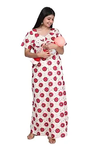 Women Printed Feeding Nighty For Maternity Wear In Amazing Colors And Best Fabric Pack Of 2-thumb3