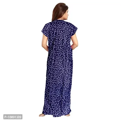 Stylish Embellished rich long Printed nightwear Combo Pack of 2-thumb3