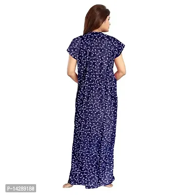 Lorina Women's Cotton Printed Full Length Maxi Maternity Wear Nighties-thumb5
