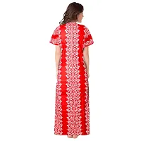 JVSP 100% Cotton Nighty for Women || Full Length Printed Nighty/Maxi/Night Gown/Night Dress/Nightwear Inner  Sleepwear for Women's (Combo Pack of 2)-thumb4