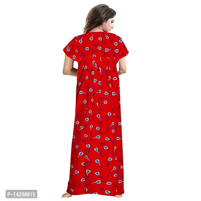 JVSP Women's Pure Cotton Printed Attractive Maxi Maternity Wear Comfortable Nightdresses ( Combo Pack of 2 PCs.)-thumb5