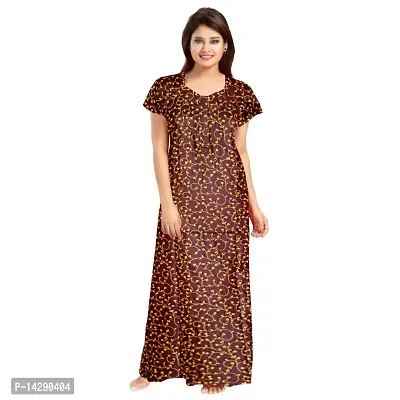 JVSP Women's 100% Cotton Printed Regular Maxi Maternity Wear Sleepwear Nightdresses ( Pack of 2 PCs.)-thumb4