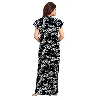 Stylish Embellished rich long Printed nightwear Combo Pack of 2-thumb2