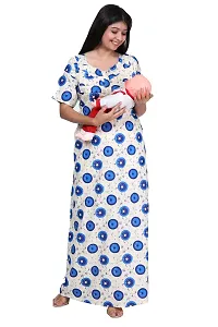 Women Printed Feeding Nighty For Maternity Wear In Amazing Colors And Best Fabric Pack Of 2-thumb1