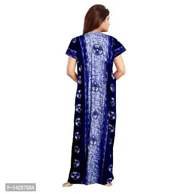 JVSP 100% Cotton Nighty for Women || Long Length Printed Nighty/Maxi/Night Gown/Night Dress/Nightwear Inner  Sleepwear for Women's (Combo Pack of 2)-thumb5