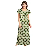 Nandini Women's Fashionable Cotton Printed Nighty Nightwear Nightdress Nighty Long Maxi Free Size Nighties Combo ( Pack of 2 )-thumb3