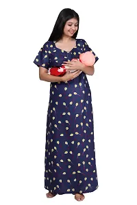 Women Printed Feeding Nighty For Maternity Wear In Amazing Colors And Best Fabric Pack Of 2-thumb1