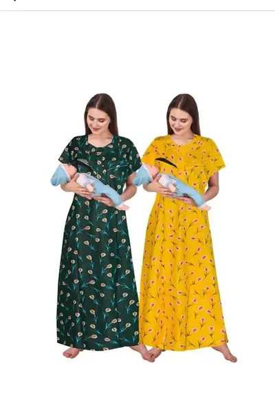 Comfortable Night Gowns For Women Pack Of 2