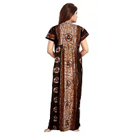 Mudrika Women's Cotton Embellished Ankle Length Nighty (ComboNT6526 XL_Multicolour_XL)-thumb2