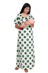 Women Printed Feeding Nighty For Maternity Wear In Amazing Colors And Best Fabric Pack Of 2-thumb1