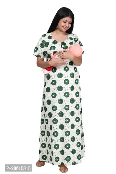 Women Printed Feeding Nighty For Maternity Wear In Amazing Colors And Best Fabric Pack Of 2-thumb2