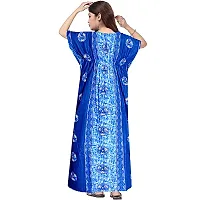 Lorina Women's Pure Cotton Printed Regular Wear Kaftan Maxi Nighties-thumb2