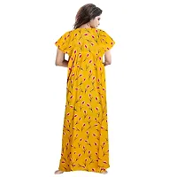 JVSP Women's Pure Cotton Printed Attractive Maxi Maternity Wear Comfortable Nightdresses ( Combo Pack of 2 PCs.)-thumb2