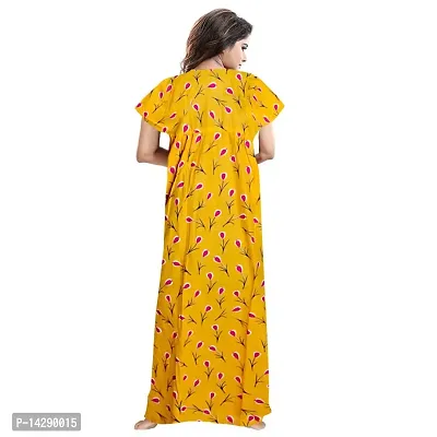 JVSP Women's Pure Cotton Printed Attractive Maxi Maternity Wear Comfortable Nightdresses ( Combo Pack of 2 PCs.)-thumb3