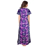 Stylish Embellished rich long Printed nightwear Combo Pack of 2-thumb4