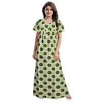 JVSP Women's 100% Cotton Printed Attractive Maxi Maternity Wear Comfortable Nightdresses ( Combo Pack of 2 PCs.)-thumb1