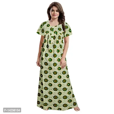 JVSP Women's 100% Cotton Printed Attractive Maxi Maternity Wear Comfortable Nightdresses ( Combo Pack of 2 PCs.)-thumb2