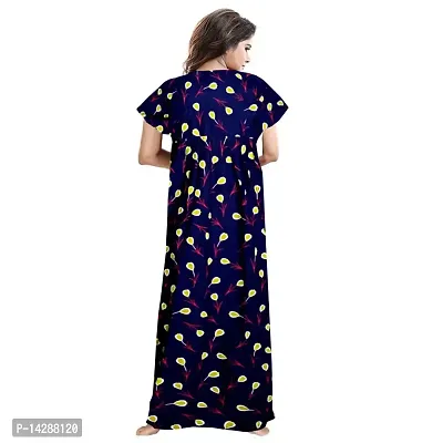 JVSP Women's Pure Cotton Printed Attractive Maxi Maternity Wear Comfortable Nightdresses ( Combo Pack of 2 PCs.)-thumb5