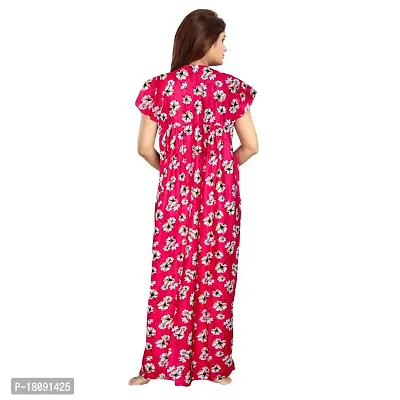 Stylish Embellished rich long Printed nightwear Combo Pack of 2-thumb5