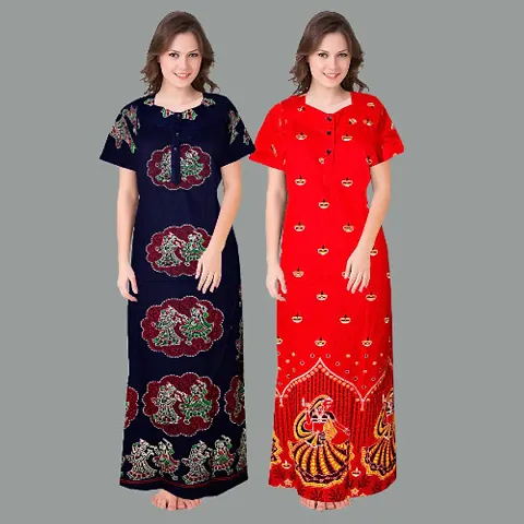 Stylish Nightdress For Women Pack Of 2