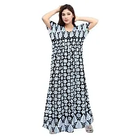 Stylish Embellished rich long Printed nightwear Combo Pack of 2-thumb1