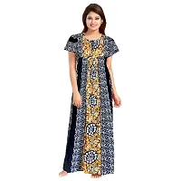 JVSP Women's Cotton Printed Attractive Maternity Wear Comfortable Maxi Nightdresses ( Combo Pack of 2 PCs.)-thumb3