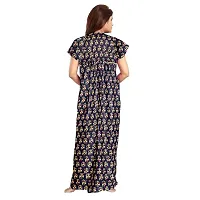 JVSP Women's 100% Cotton Printed Regular Maxi Maternity Wear Sleepwear Nightdresses ( Pack of 2 PCs.)-thumb2