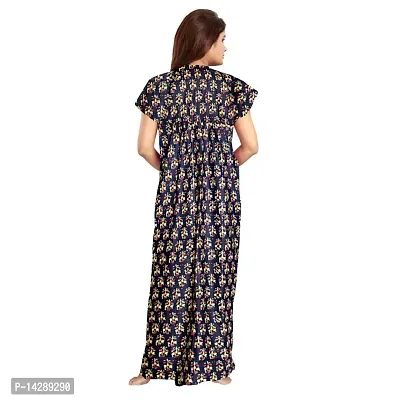 JVSP Women's 100% Cotton Printed Regular Maxi Maternity Wear Sleepwear Nightdresses ( Pack of 2 PCs.)-thumb3