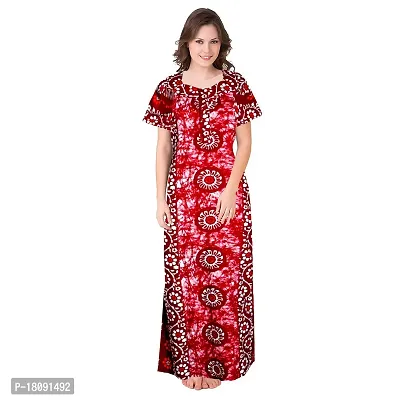 Stylish Embellished rich long Printed nightwear Combo Pack of 2-thumb2