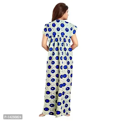 JVSP Stylish Cotton Printed Nighty for Women Sleepwear Half Sleeve Night Dress Maternity Wear Kaftan Maxi Full Lengh Nightdresses Combo of 2 Nighty-thumb4