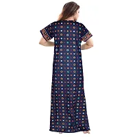 Nandini Women's Pure Cotton Floral Printed Maternity Wear Nighty - Free Size -Combo Pack of 2 Pieces Multi-Colour-thumb4