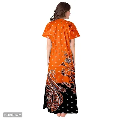 Stylish Embellished rich long Printed nightwear Combo Pack of 2-thumb5