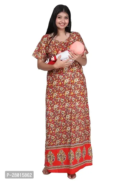 Women Printed Feeding Nighty For Maternity Wear In Amazing Colors And Best Fabric Pack Of 2-thumb4