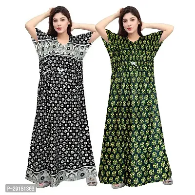 Stylish Cotton  Nightdress For Women Pack Of 2-thumb0