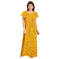 JVSP 100% Cotton Nighty for Women || Long Length Printed Nighty/Maxi/Night Gown/Night Dress/Nightwear Inner  Sleepwear for Women's (Combo Pack of 2)-thumb3